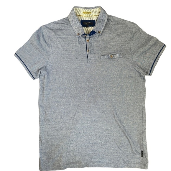 Ted Baker London Polo Shirt  blue size 4/US large. - Picture 3 of 9